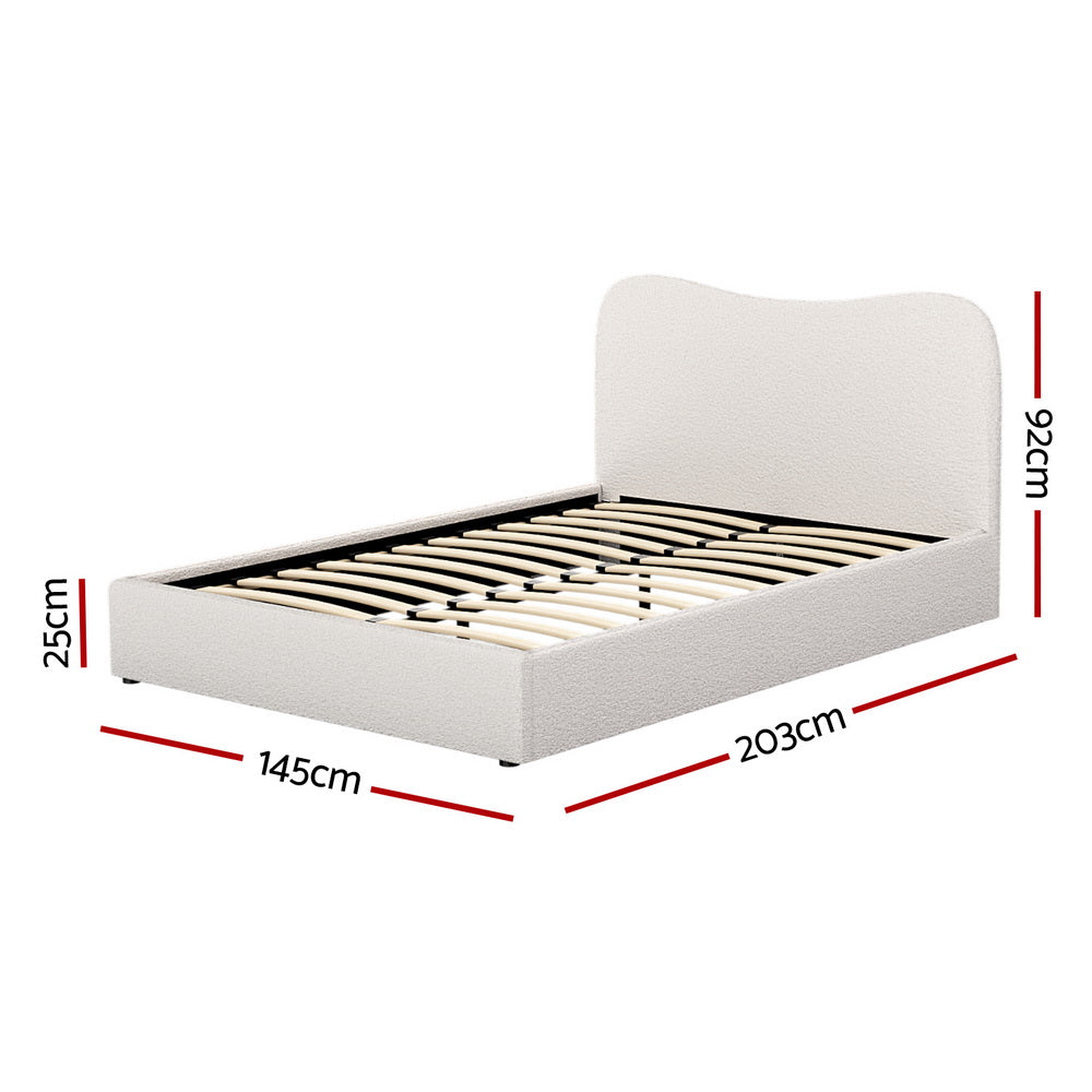 Artiss Bed Frame Double Size Boucle DARA