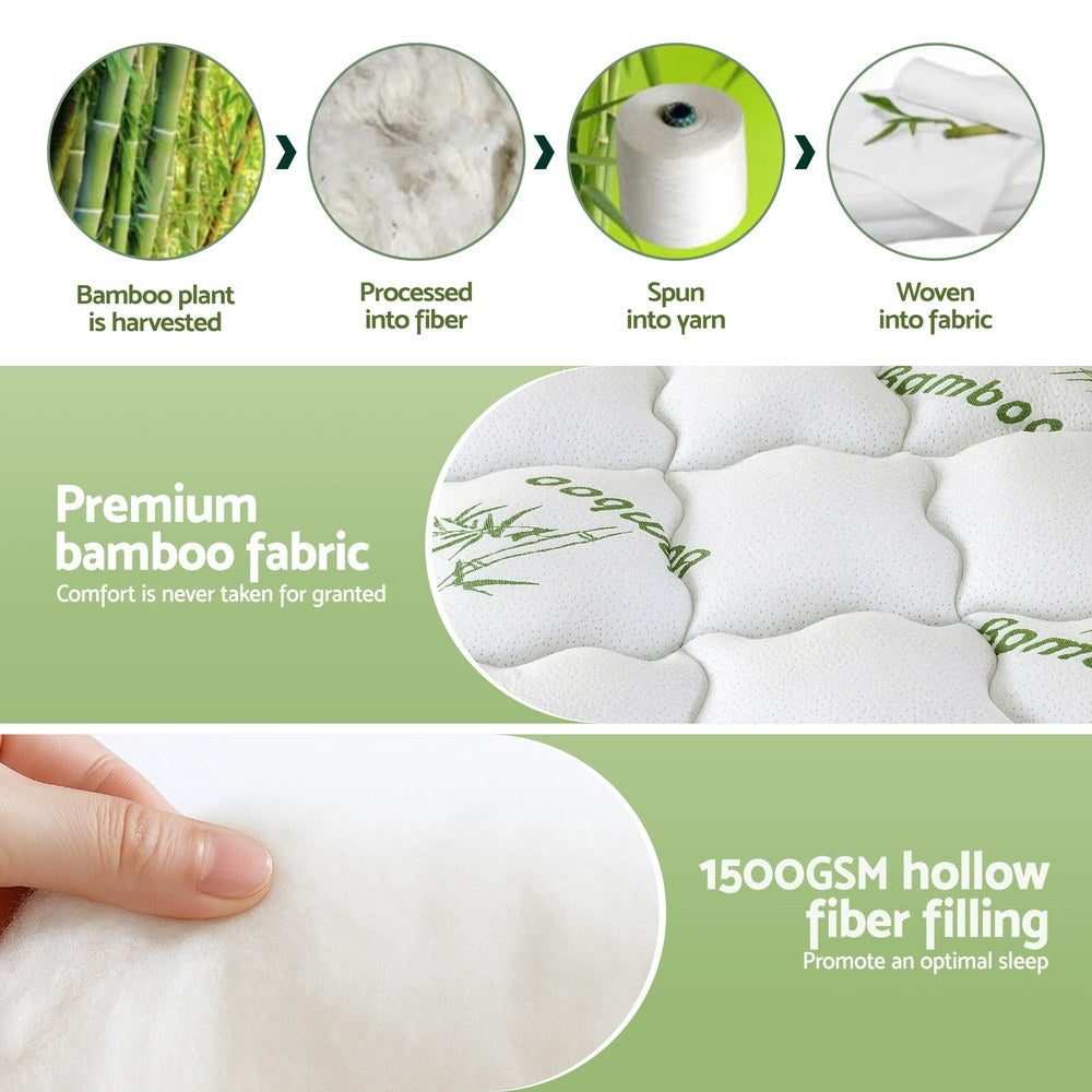 Giselle Mattress Topper 11cm Pillowtop toppers Bamboo King