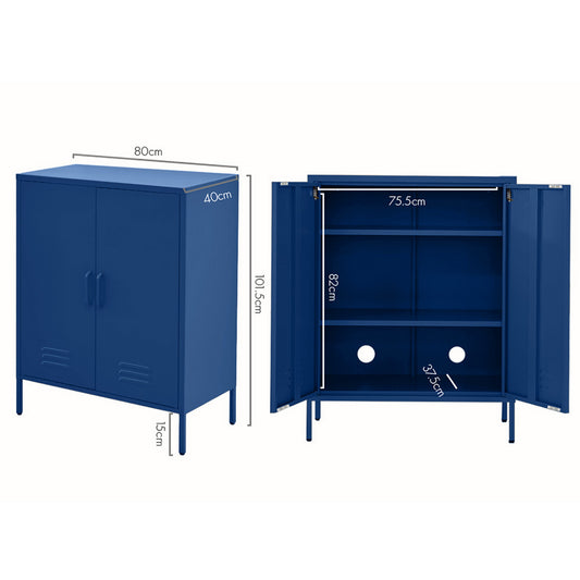 Artiss Buffet Sideboard Metal Cabinet - SWEETHEART Blue
