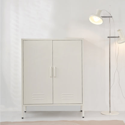 Artiss Buffet Sideboard Metal Cabinet - SWEETHEART White