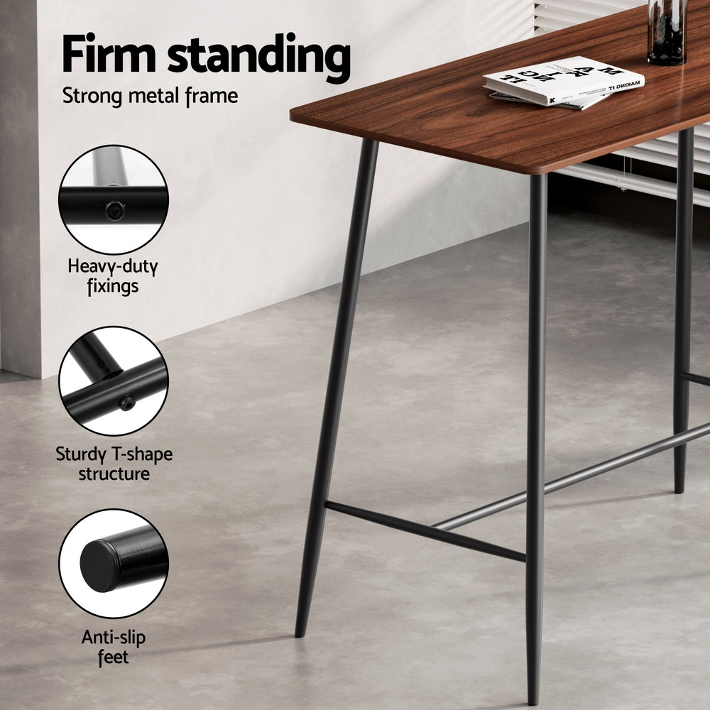 Artiss Bar Table Stools Set Dining Desk Industrial Kitchen Chairs Cafe Pub