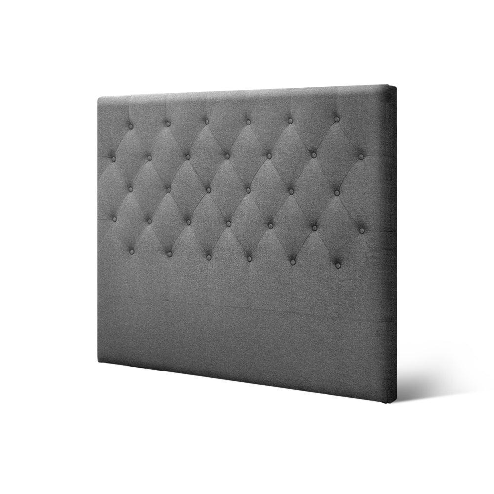 Artiss Bed Head Headboard King Single Size Fabric - CAPPI Grey