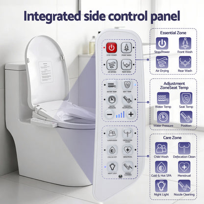 Cefito Electric Bidet Toilet Seat Cover Heated Warm Water Dryer LED Night Light
