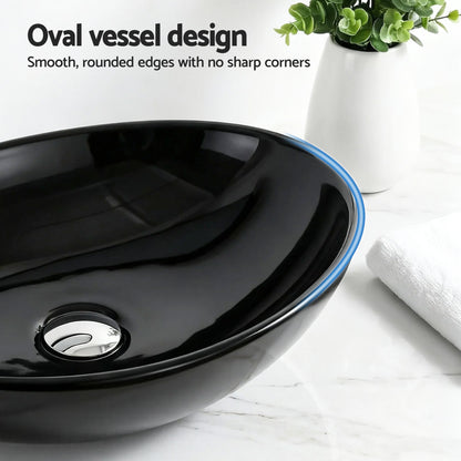 Cefito Bathroom Basin Ceramic Vanity Sink Hand Wash Bowl 41x34cm