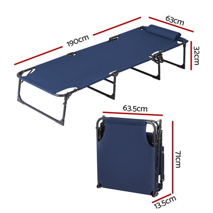 Gardeon Sun Lounger Folding Lounge Beach Chair Patio Outdoor Furniture