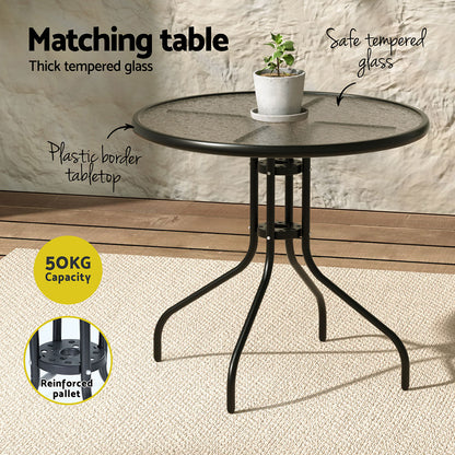 Gardeon Outdoor Dining Set Table and Chairs Patio Garden Furniture Bistro Set