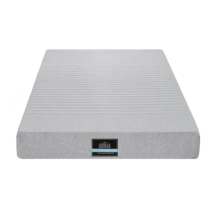 Giselle Bedding Cool Gel Memory Foam Mattress Charcoal 7-Zone Washable Bamboo Cover 15cm King Single