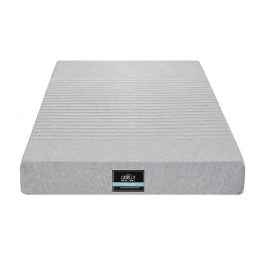 Giselle Bedding Cool Gel Memory Foam Mattress Charcoal 7-Zone Washable Bamboo Cover 15cm Single