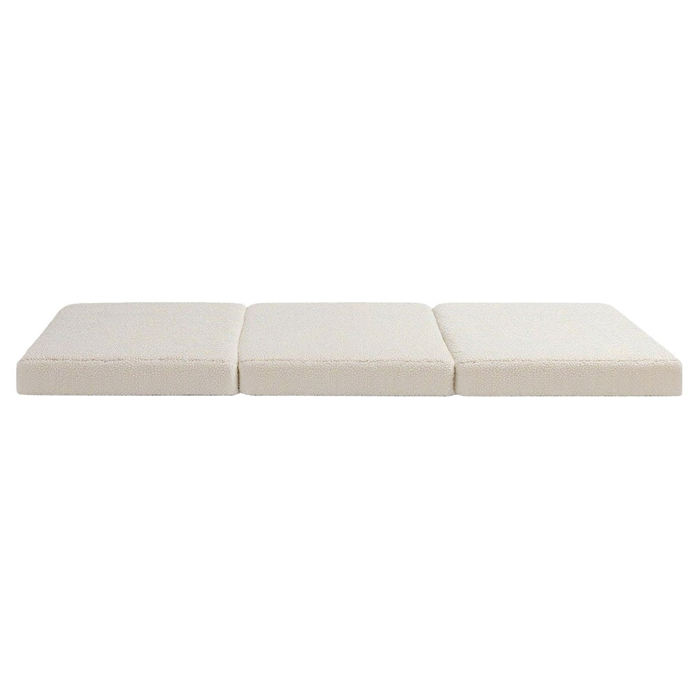 Giselle Bedding Foldable Mattress Fleece Portable 3-fold Folding Foam Mattresses