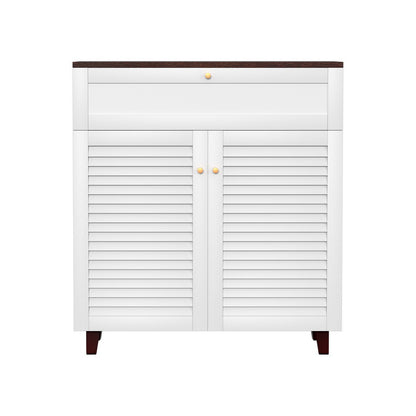 Artiss Shoe Rack Cabinet Shoes Storage Drawer 16 Pairs