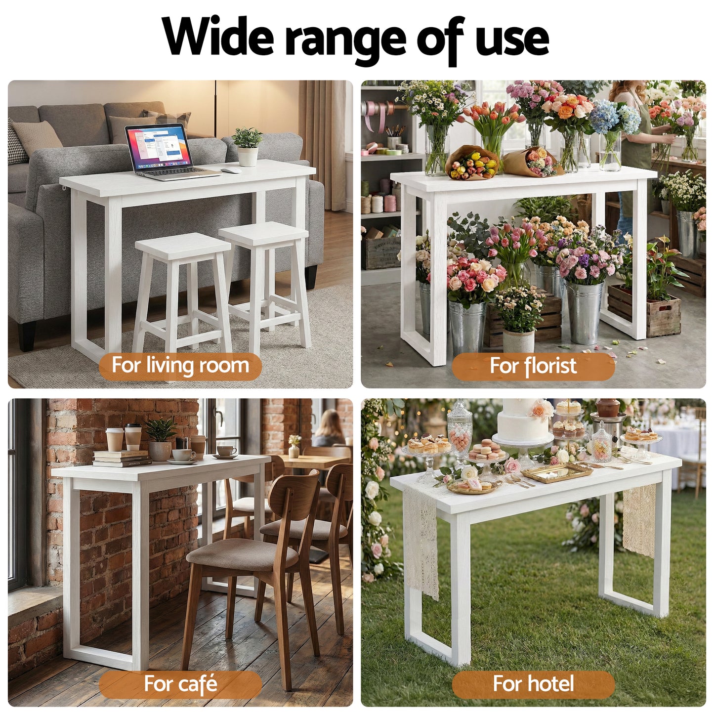 Artiss Console Table 110CM White