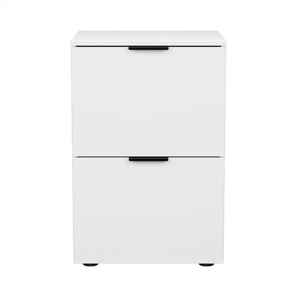 Artiss Filing Cabinet Files Storage Office Shelves File Organiser White 2 Drawer