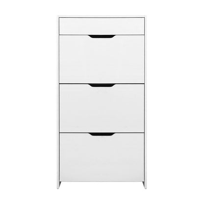 Artiss Shoe Rack Cabinet 24 Pairs White Luna