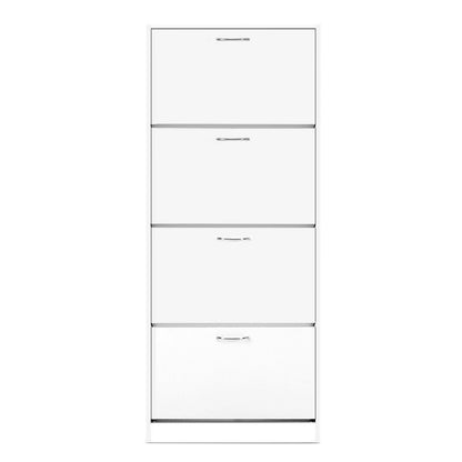 Artiss Shoe Rack Cabinet 60 Pairs 4 Doors - White