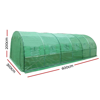 Greenfingers Greenhouse 6x3x2M Walk in Green House Tunnel Plant Garden Shed Dome