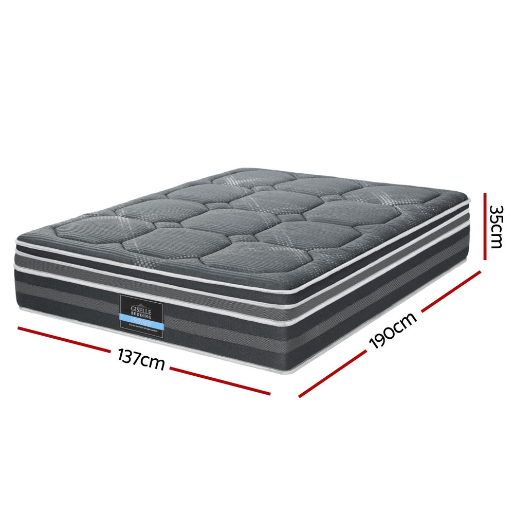 Giselle Bedding 35cm Mattress Bamboo Cover Double