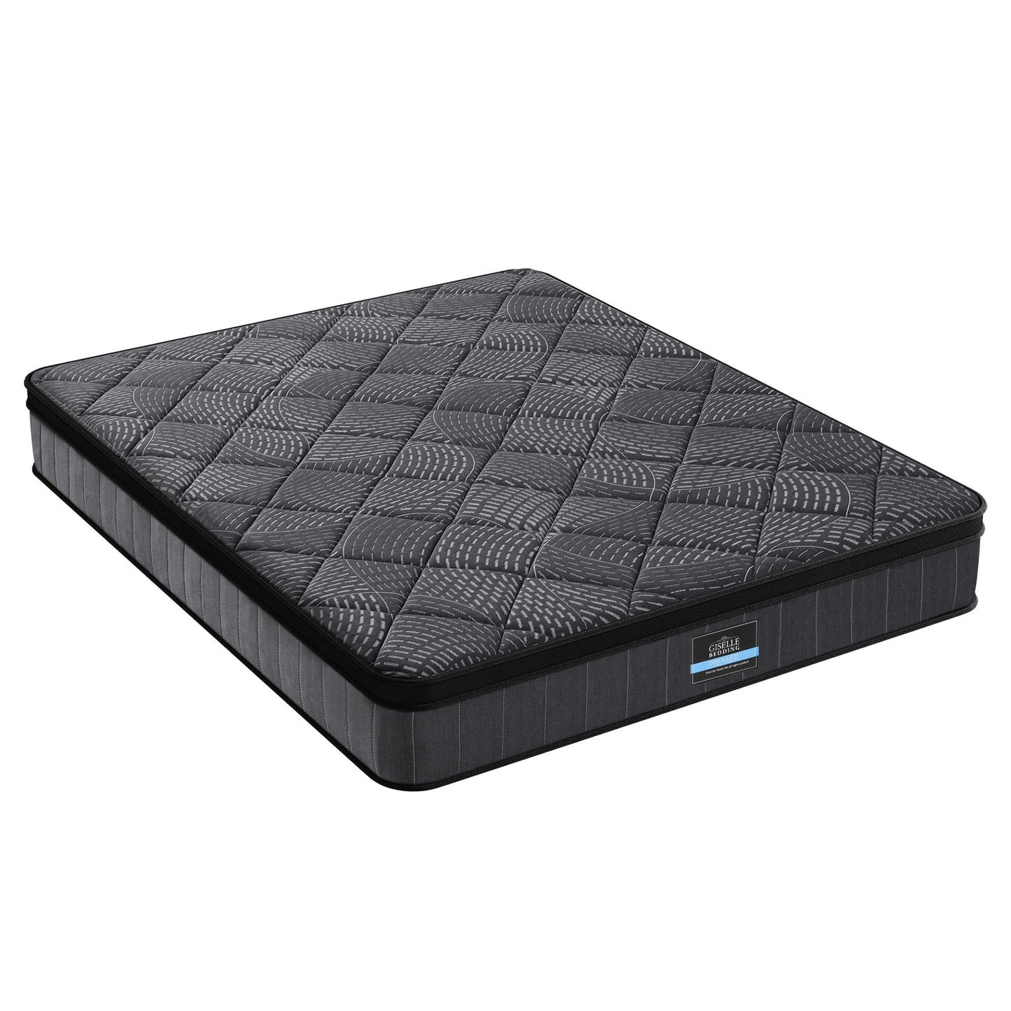 Giselle Bedding Double Mattress 25cm Pocket Spring Latex Euro Top Medium Firm Bed