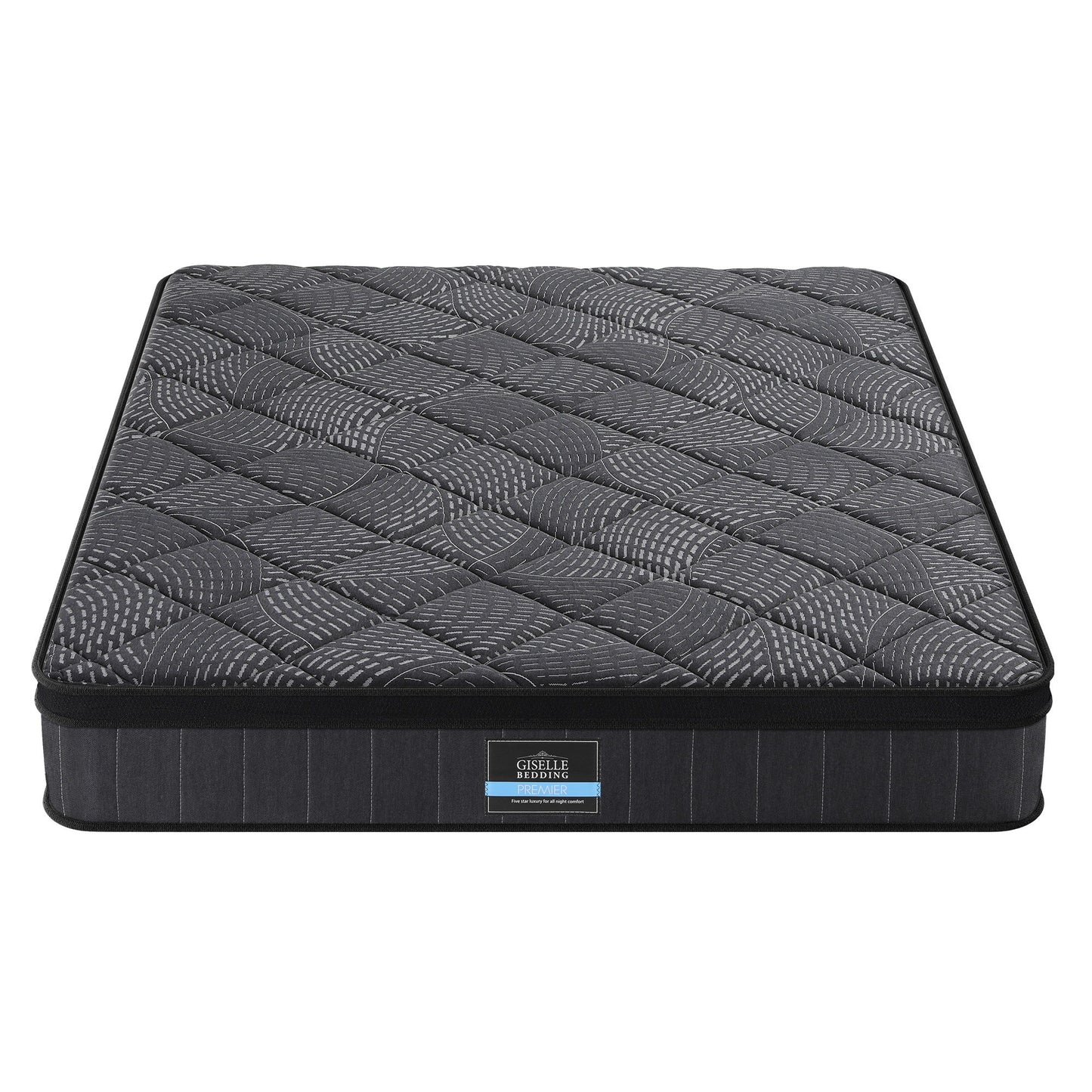 Giselle Bedding King Mattress 25cm Pocket Spring Latex Euro Top Medium Firm Bed