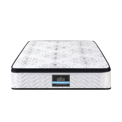 Giselle Bedding King Single Mattress 30cm Pocket Spring Euro Top Medium Firm Foam