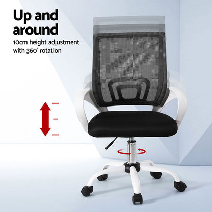 Artiss 2x Office Chair Mesh Computer Gaming Desk Chairs Work Study Mid Back