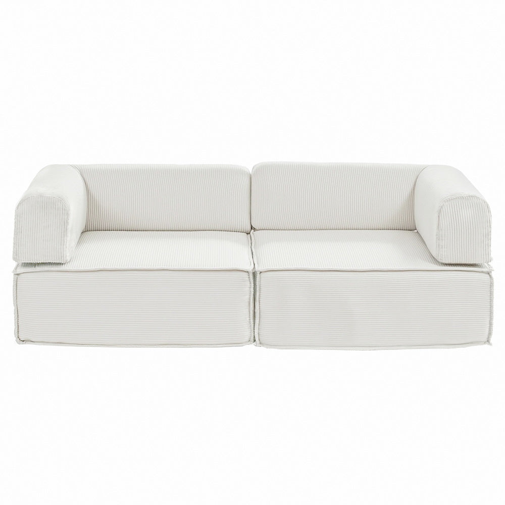 Artiss Convertible Folding Sofa Bed Beign