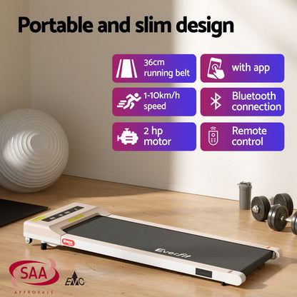 Artiss Electric Treadmill with 120cm Automatic Standing Desk Walking Pad 360mm