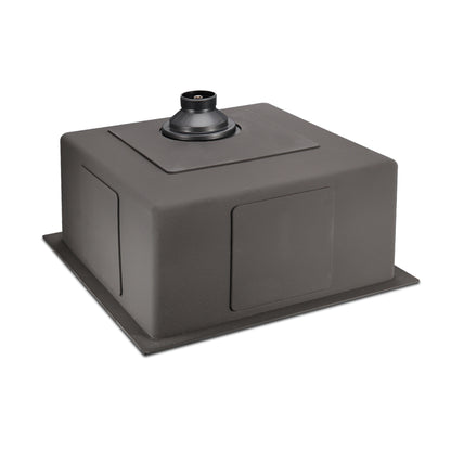Cefito Kitchen Sink 51X45CM Stainless Steel Basin Single Bowl Black