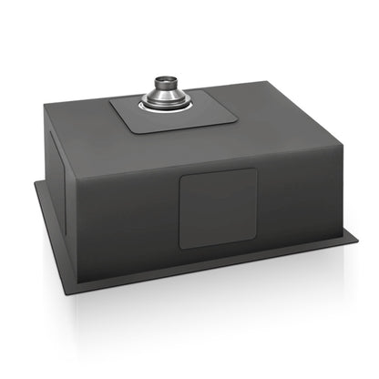 Cefito Kitchen Sink 70X45CM Stainless Steel Basin Single Bowl Black