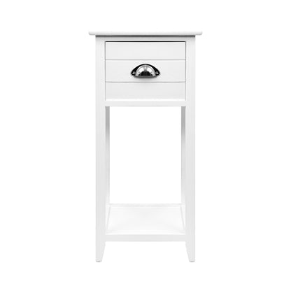 Artiss Bedside Table Vintage - THYME White