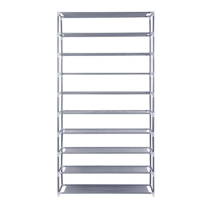 Artiss Shoe Rack Cabinet Stackable 10-Tier Grey