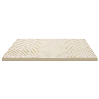 Giselle Bedding Latex Mattress Topper, 7.5cm Thick 7-Zone Pressure Relief Bed Pad with Washable Cover, Cooling Breathable Mat for Side Sleepers & Back Pain, Beige King