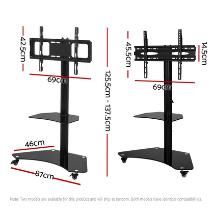Artiss Mobile TV Stand for 32"-70" TVs Mount Bracket Portable Solid Trolley Cart